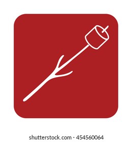 Zephyr on skewer icon. Vector illustration