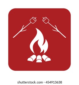 Zephyr on skewer icon. Vector illustration