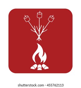 Zephyr on skewer icon. Vector illustration