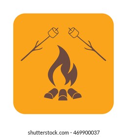 Zephyr on skewer icon. Vector illustration