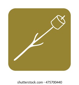 Zephyr on skewer icon. Vector illustration