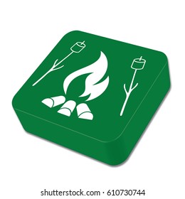 Zephyr on skewer icon. Vector illustration