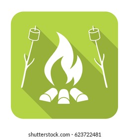 Zephyr on skewer icon. Vector illustration

