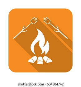 Zephyr on skewer icon. Vector illustration