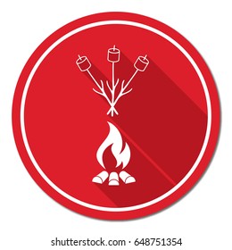Zephyr on skewer icon. Vector illustration