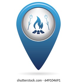 Zephyr on skewer icon. Vector illustration