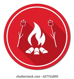 Zephyr on skewer icon. Vector illustration