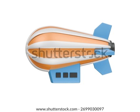 zeppelin icon 3d illustration render