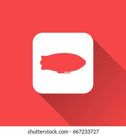 Zeppelin icon with long shadow
