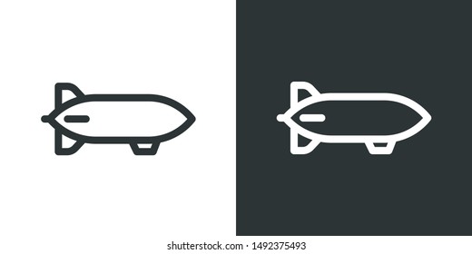 Zeppelin Illustration Symbol Icon Vector