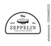 zeppelin logo vector template illustration design