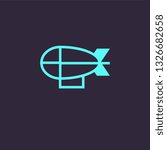 Zeppelin vector icon logo template