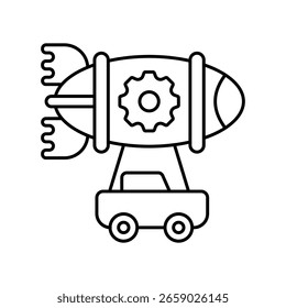 Icono de estilo de Vector Zeppelin. Archivo Eps 10