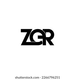 diseño del logotipo de la letra monograma de la tipografía de zer