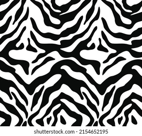 
zerbra print seamless black stripes on white background, trendy texture