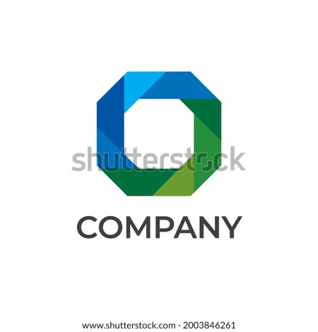 Zero or 0 number. 0 number color consist of fold shape. This logo can be use for business, hi-tech production, sport, games, web and digital. Vector illustration.