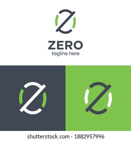 Zero 0 Z Letter Logo Design Vector Template 