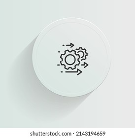 Diseño vectorial del icono de la interrupción del negocio cero