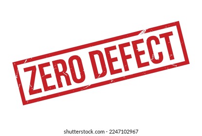 Zero Defect Rubber Stamp Seal Vector