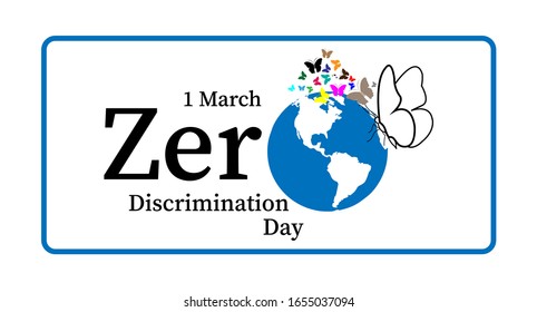diseño de pancartas del día de la discriminación cero