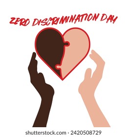 zero discrimination day banner, social media post, black lives matter, ready to print, editable, 1st march 