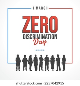 zero discrimination day celebration. 1 March