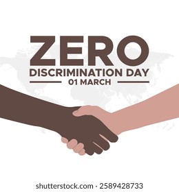 Zero Discrimination Day. Zero Discrimination concept background. vector graphic of zero discrimination day good for zero discrimination day celebration. flat design. flyer design.flat illustration.