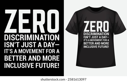 Zero Discrimination Day design for t-shirt, bags, mugs, stickers, banner, poster, icon, logo etc. 