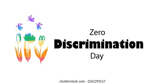 Zero Discrimination Day March 1. Poster ,logo, template design