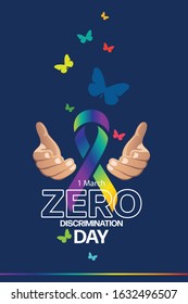 zero discrimination day. poster ,logo, template design 