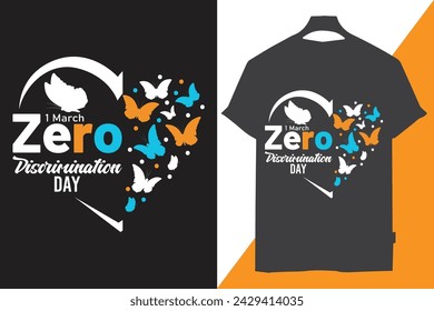 Zero Discrimination Day t shirt design