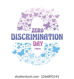 Zero Discrimination Day Template, perfect for office, company, school, social media, advertising, printing and more