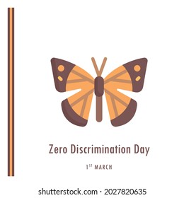 Día de la Discriminación Cero, Diseño de ilustración vectorial.
