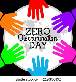 Zero Discrimination Day vector illustration. Suitable for greeting card poster and banner.