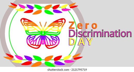 Zero Discrimination Day - vector illustration and design.