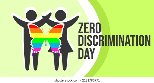 Zero Discrimination Day - vector illustration and design. Freedom sign icon