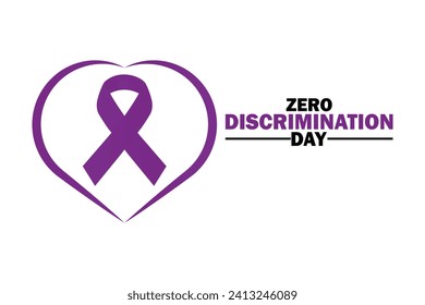 Zero Discrimination Day Vector Illustration. Suitable for greeting card, poster and banner