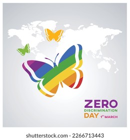 
Vector del Día de la Discriminación Cero - 1 de marzo