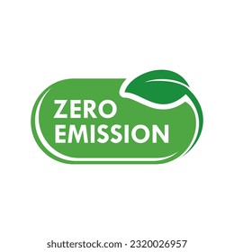 Zero emission design template illustration