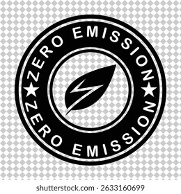 zero emission food stamp  logo design.