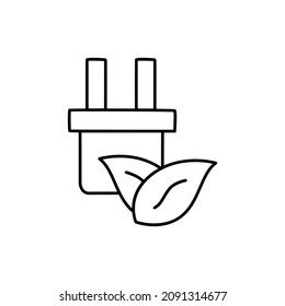 Icono de emisión cero en glifo plano negro, estilo relleno aislado en fondo blanco