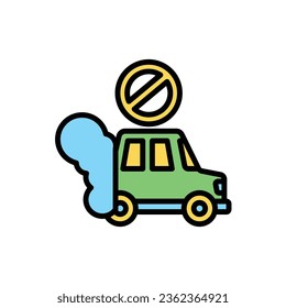 Zero Emission Icon Vector Illustration 