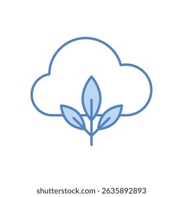 Zero Emission Icon vector stock illustration