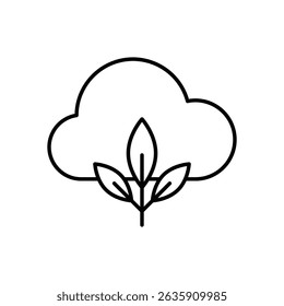 Zero Emission Icon vector stock illustration