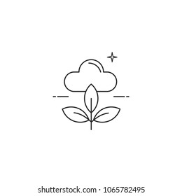 Zero Emission Modern Simple Outline Vector Icon