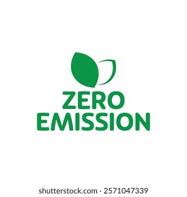 zero emission text information sign