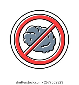 zero emission use color icon vector. zero emission use sign. isolated symbol illustration