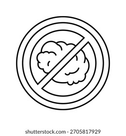 zero emission use line icon vector. zero emission use sign. isolated contour symbol black illustration