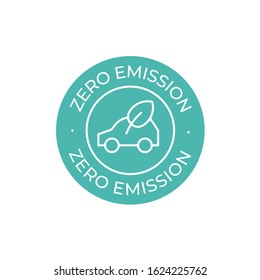 Zero Emission vector icon. Simple element illustration