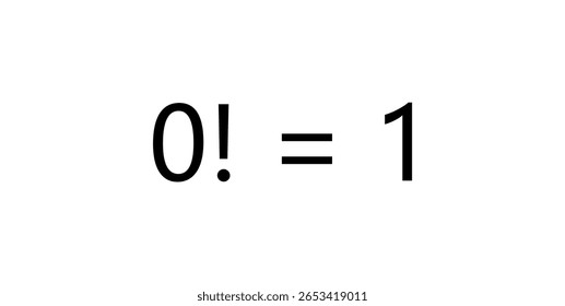 Fatorial Zero Igual a Um em Matemática.